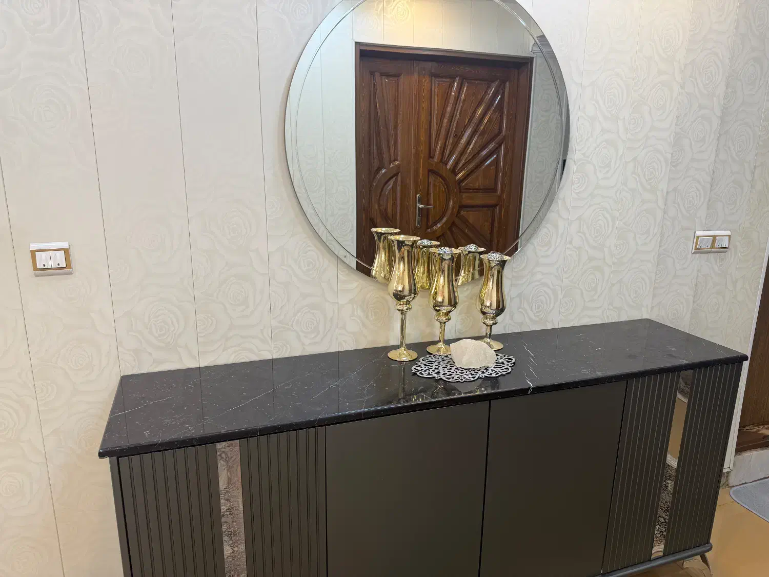 ست اینه کنسول با میز تلویزیون|بوفه، ویترین، کنسول|سقز, |دیوار