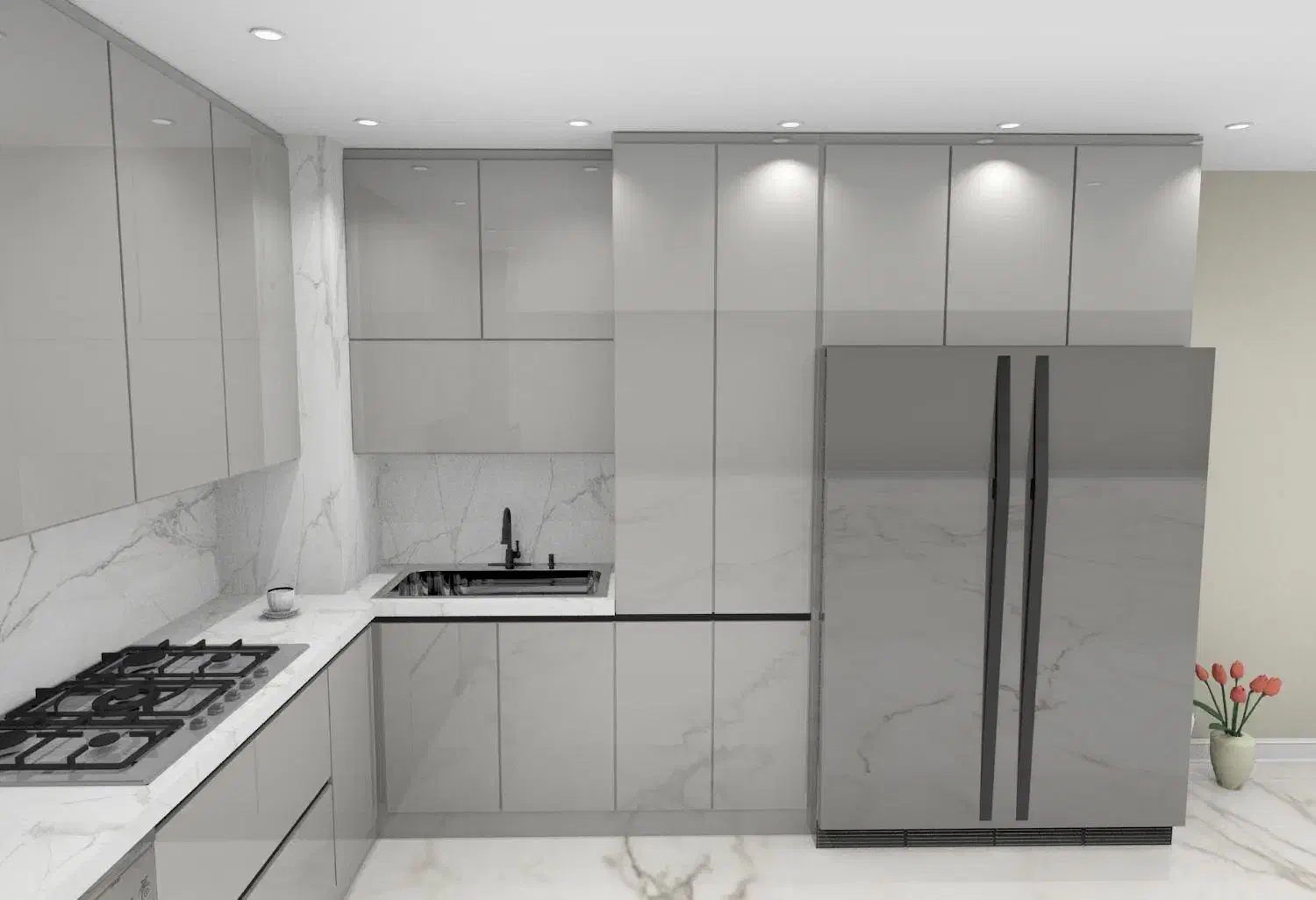 کابینت هایگلاس|بوفه، ویترین، کنسول|چهاردانگه (تهران), |دیوار