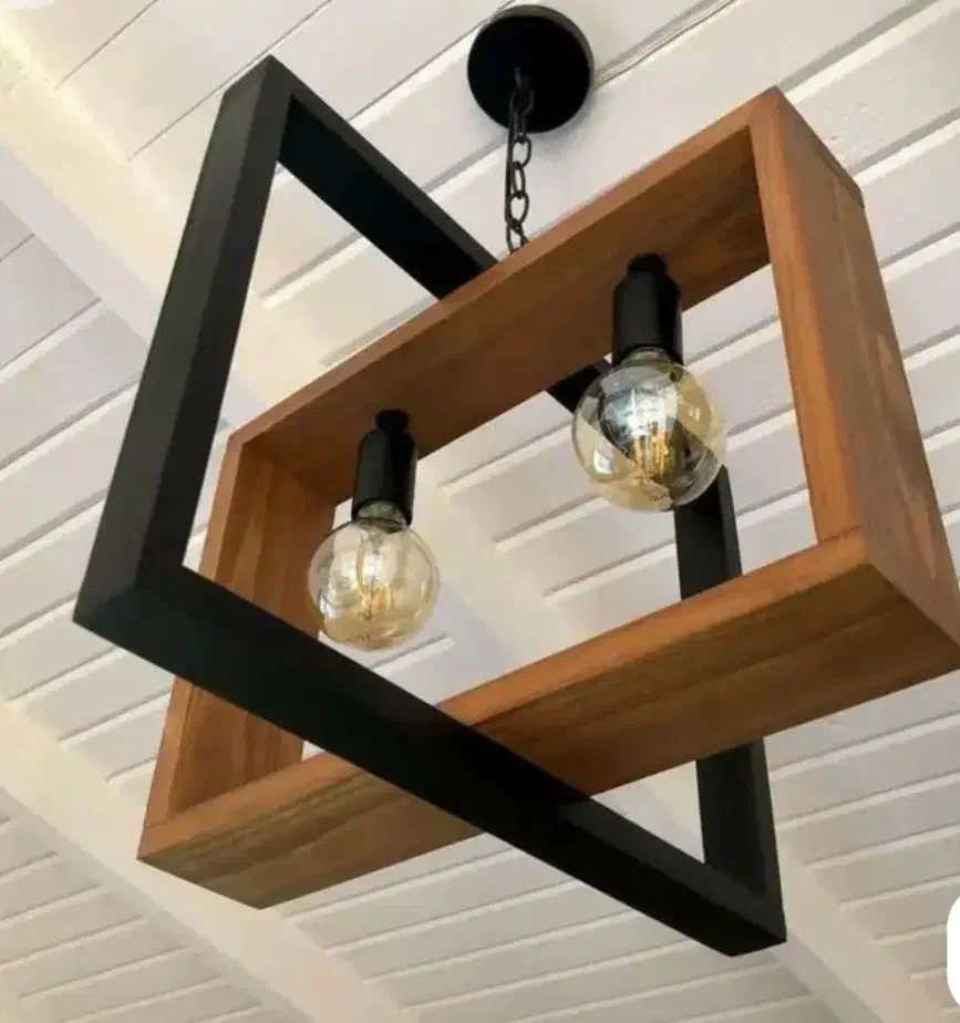 لوستر چوبی|لوستر و چراغ آویز|نیشابور, شهید بهشتی|دیوار