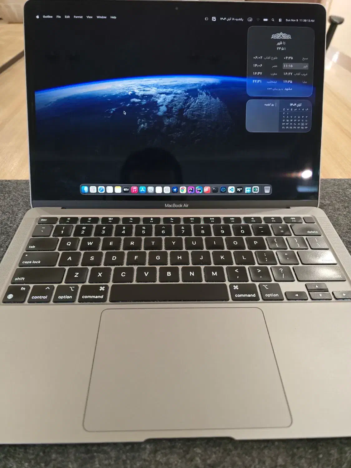 لپ تاپ اپل مک بوک ایر m1|رایانه همراه|مشهد, آزادشهر|دیوار
