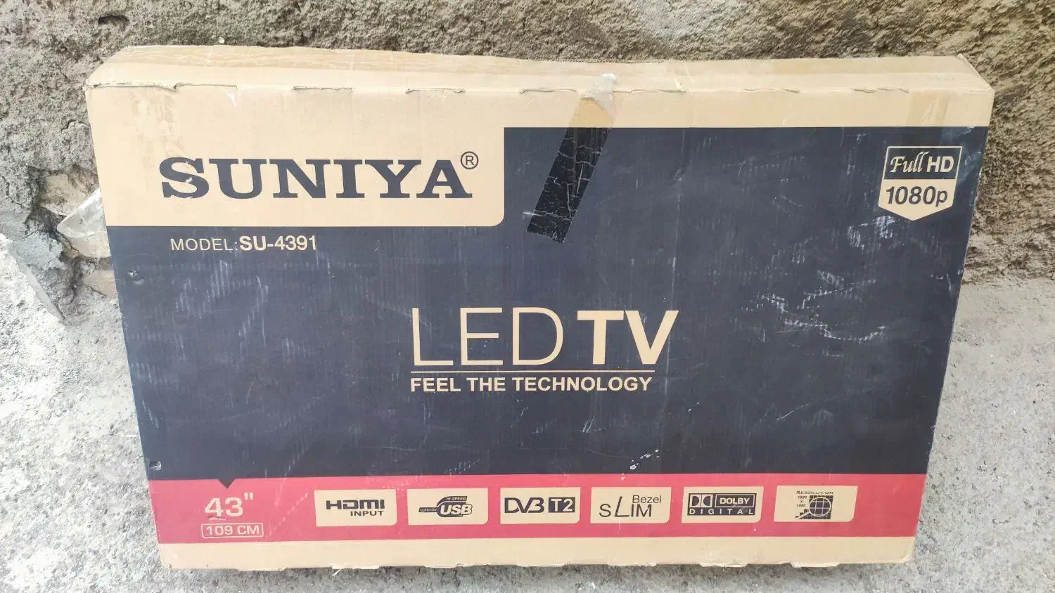 کارتن 55و43|تلویزیون و پروژکتور|قم, زاویه|دیوار