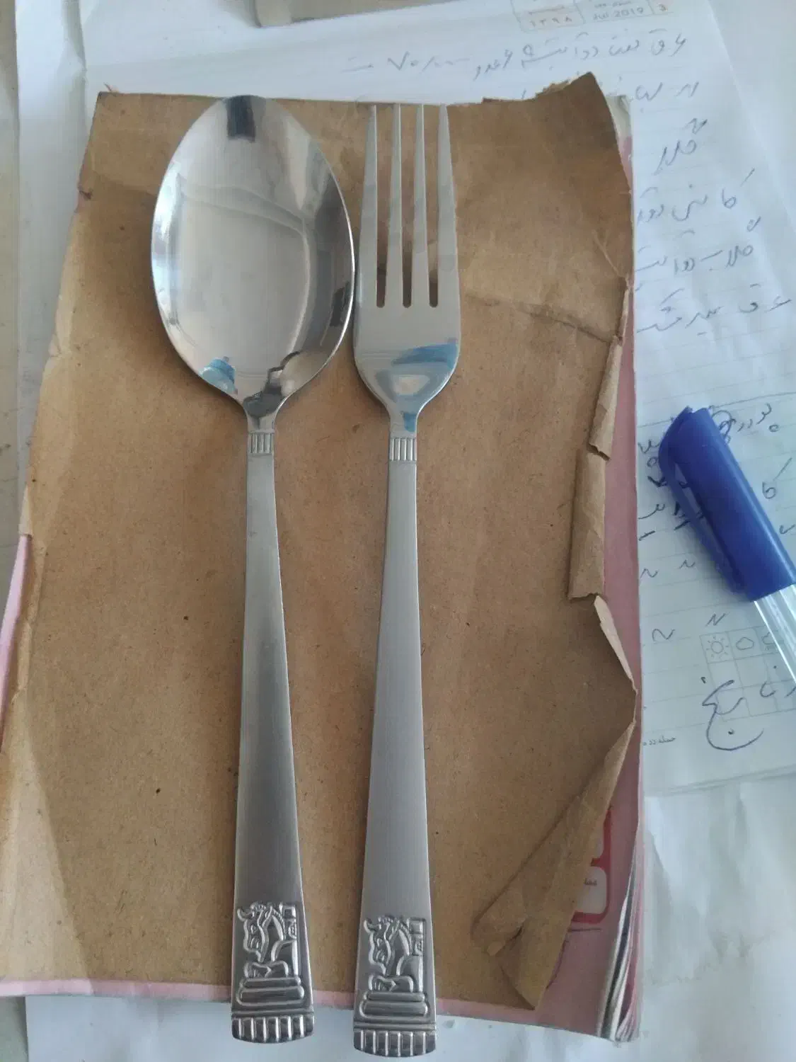 قاشق ۱۶تاو چنگال۱۸تا نوی نو|ظروف سرو و پذیرایی|پردیس, فاز ۱|دیوار