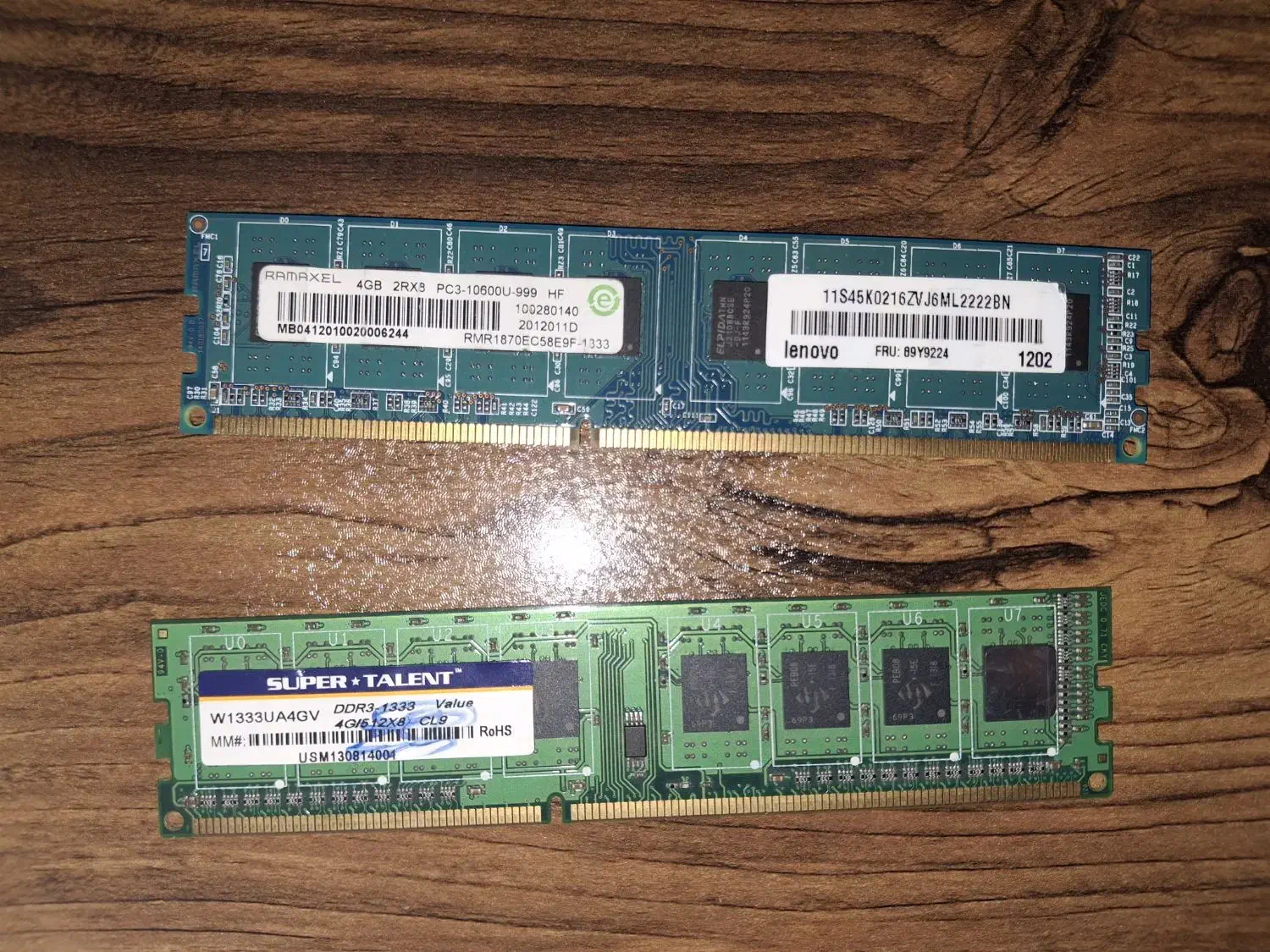 رم ddr3 دو عدد 4 گیگ|قطعات و لوازم جانبی رایانه|رشت, کوی مهر|دیوار