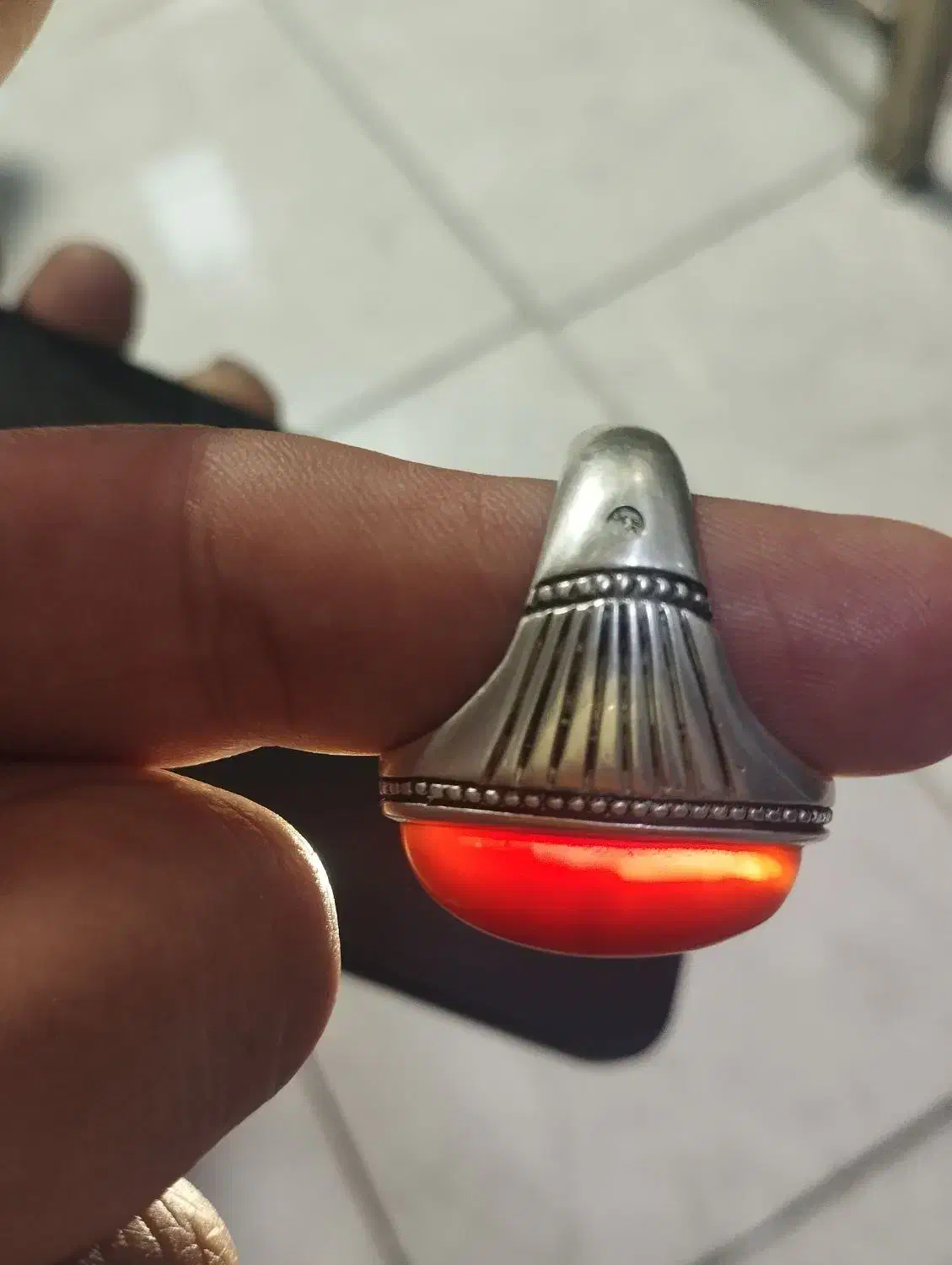 انگشتر عقیق سرخ|جواهرات|سنندج, |دیوار