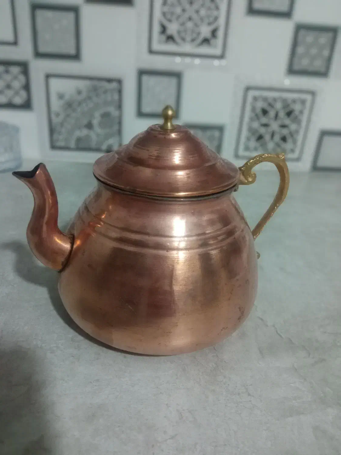 کتری قوری وقوری مسی|قوری، کتری، قهوه‌ساز دستی|ارومیه, |دیوار