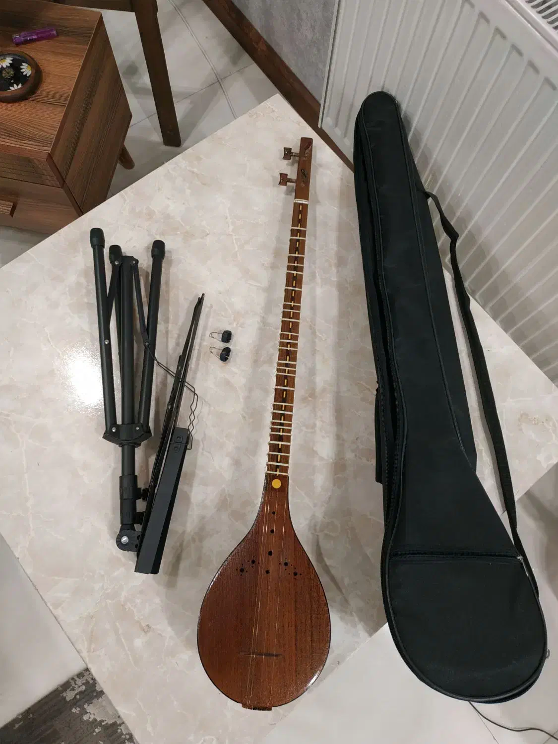 سه تار شارخی|سازهای سنتی|شیراز, دشت چنار|دیوار