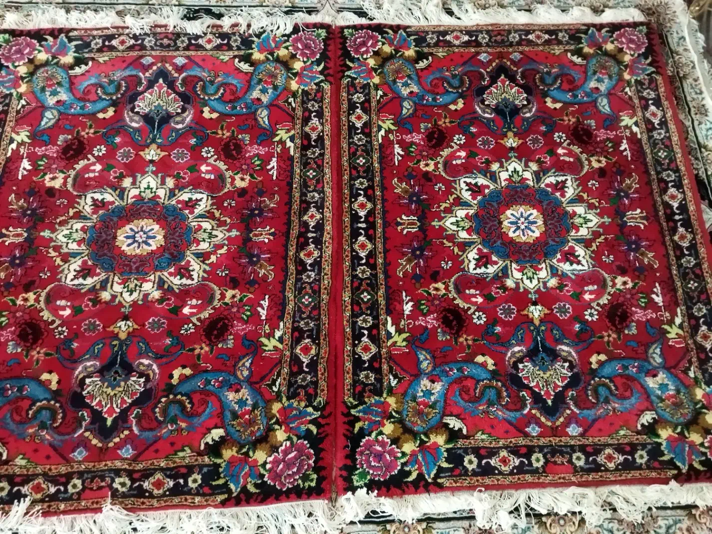 قالیچه هریس سالاری جفت هستش|فرش|میانه, |دیوار