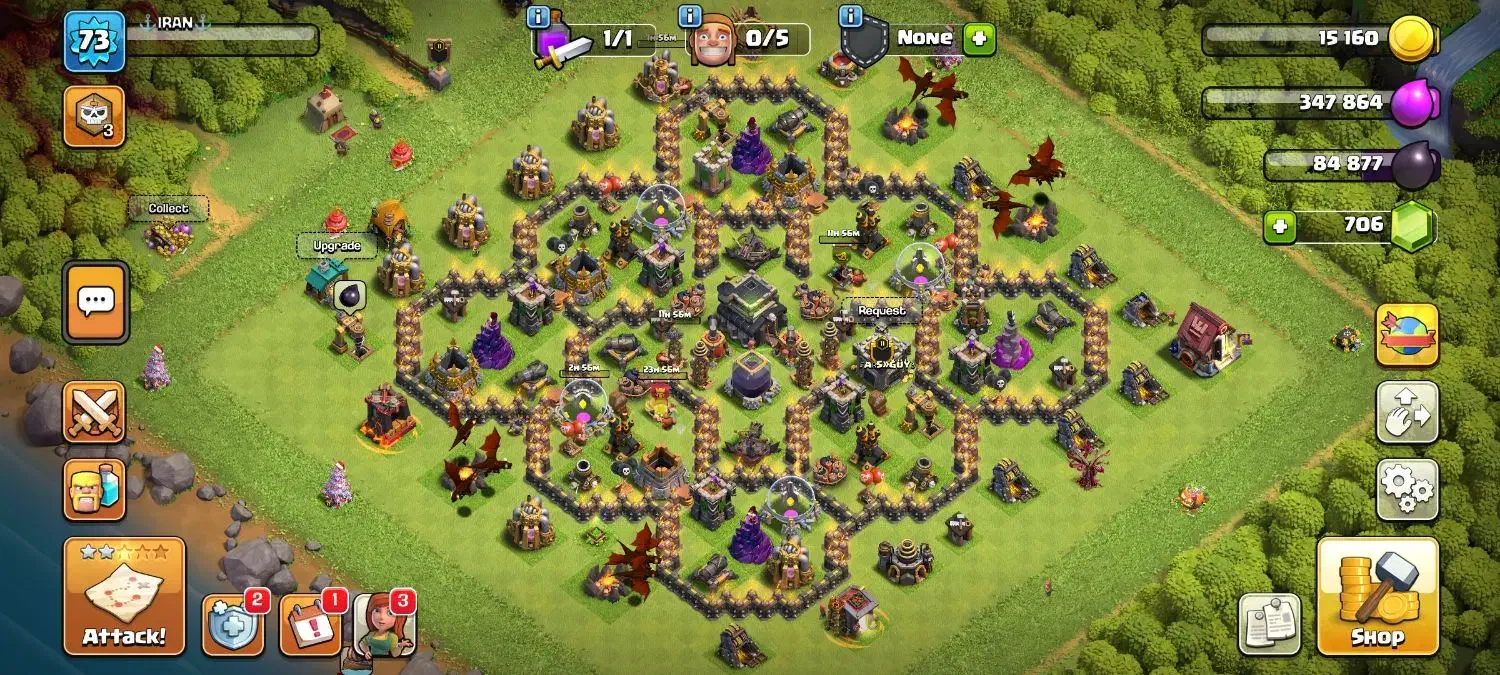 اکانت کلش تان 12 و 9 مکس|کنسول، بازی ویدئویی و آنلاین|شیراز, ارم|دیوار