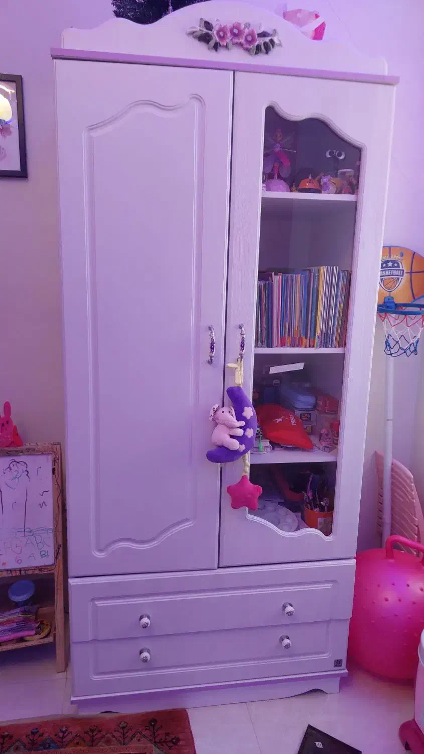 فروش سرویس خواب کودک آپادانا در حد نو|تخت و صندلی بچه|کرج, شهرک بنفشه|دیوار