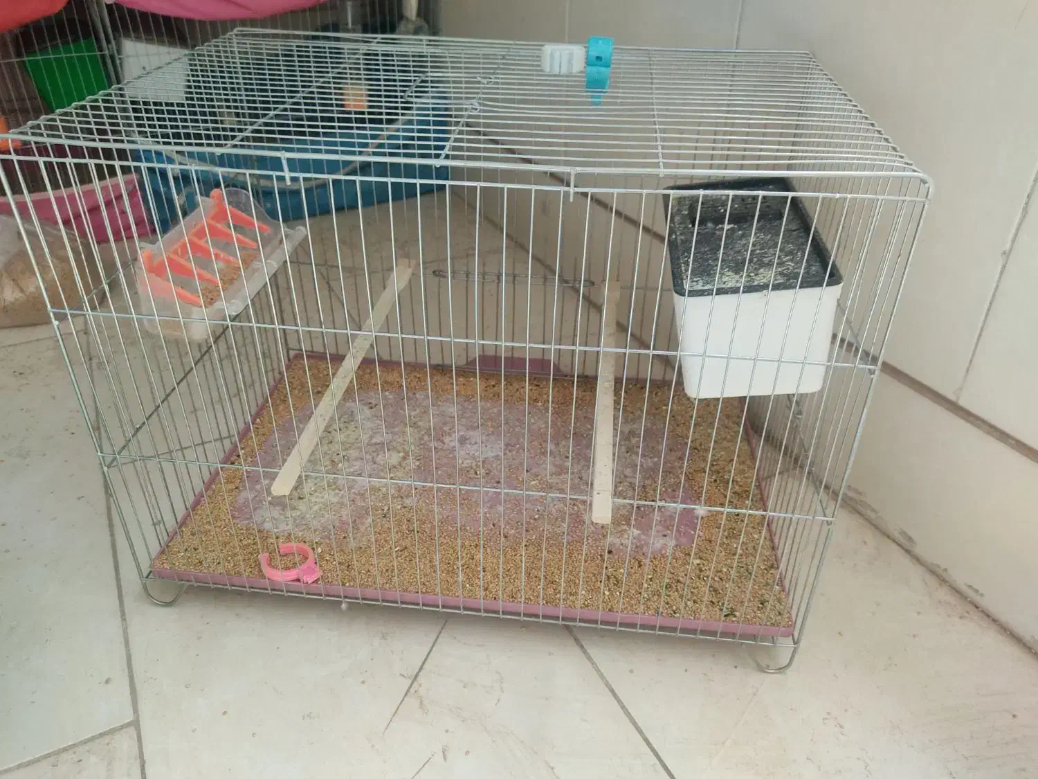 قفس با ابعاد بزرگ مرغ عشق عروس هلندی فنچ قناری و..|لوازم جانبی حیوانات|شهرضا, |دیوار