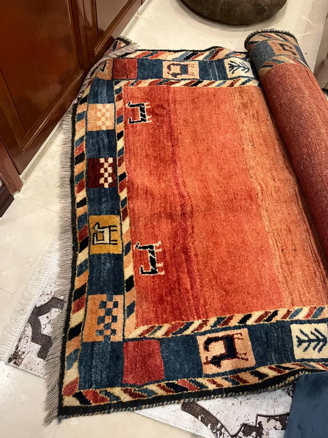 گبه دستباف قشقایی قدیمی درجه یک|گلیم، جاجیم، گبه|تهران, فرمانیه|دیوار