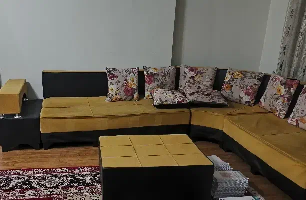 مبل ال ۶ نفره خردلی|مبلمان خانگی و میز عسلی|تهران, توحید|دیوار