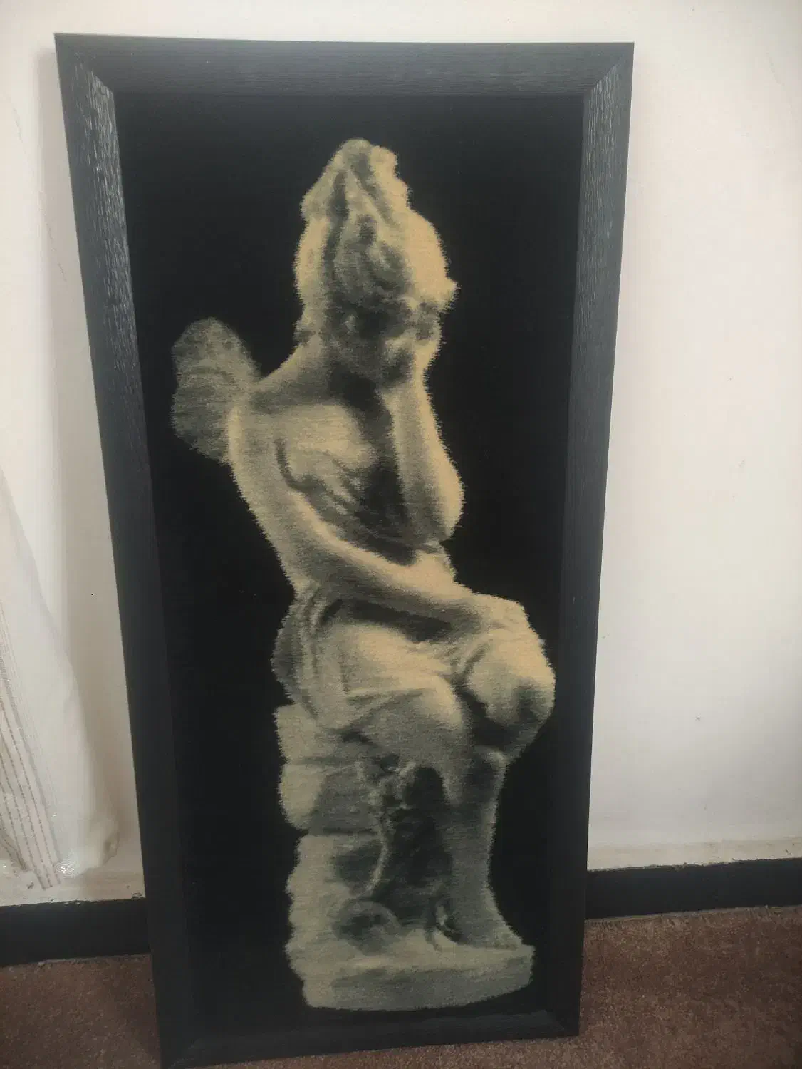 فروش فوری تابلو فرش دستبافت تندیس طرح فرشته|تابلو فرش|چالوس, |دیوار