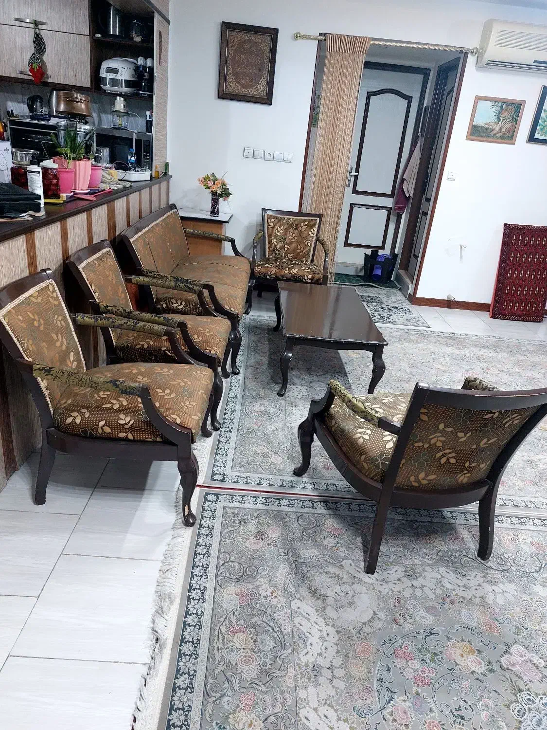 مبل هفت نفره|مبلمان خانگی و میز عسلی|مشکیندشت, |دیوار