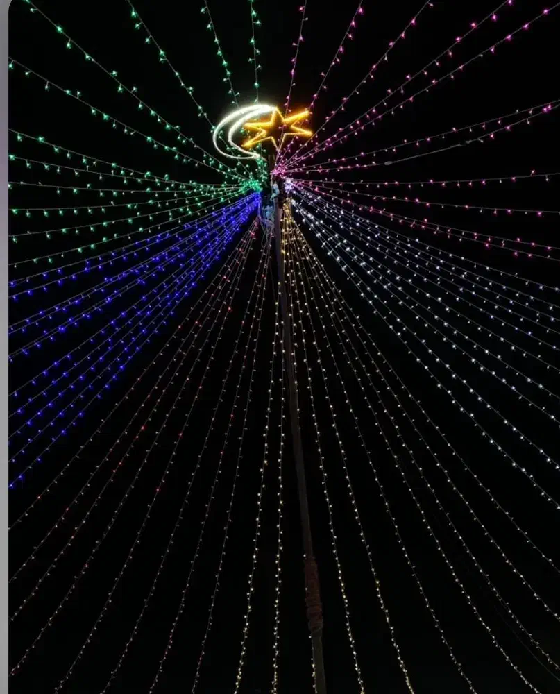 ریسه رنگی و روشنایی|ریسه و چراغ تزئینی|بندرعباس, |دیوار