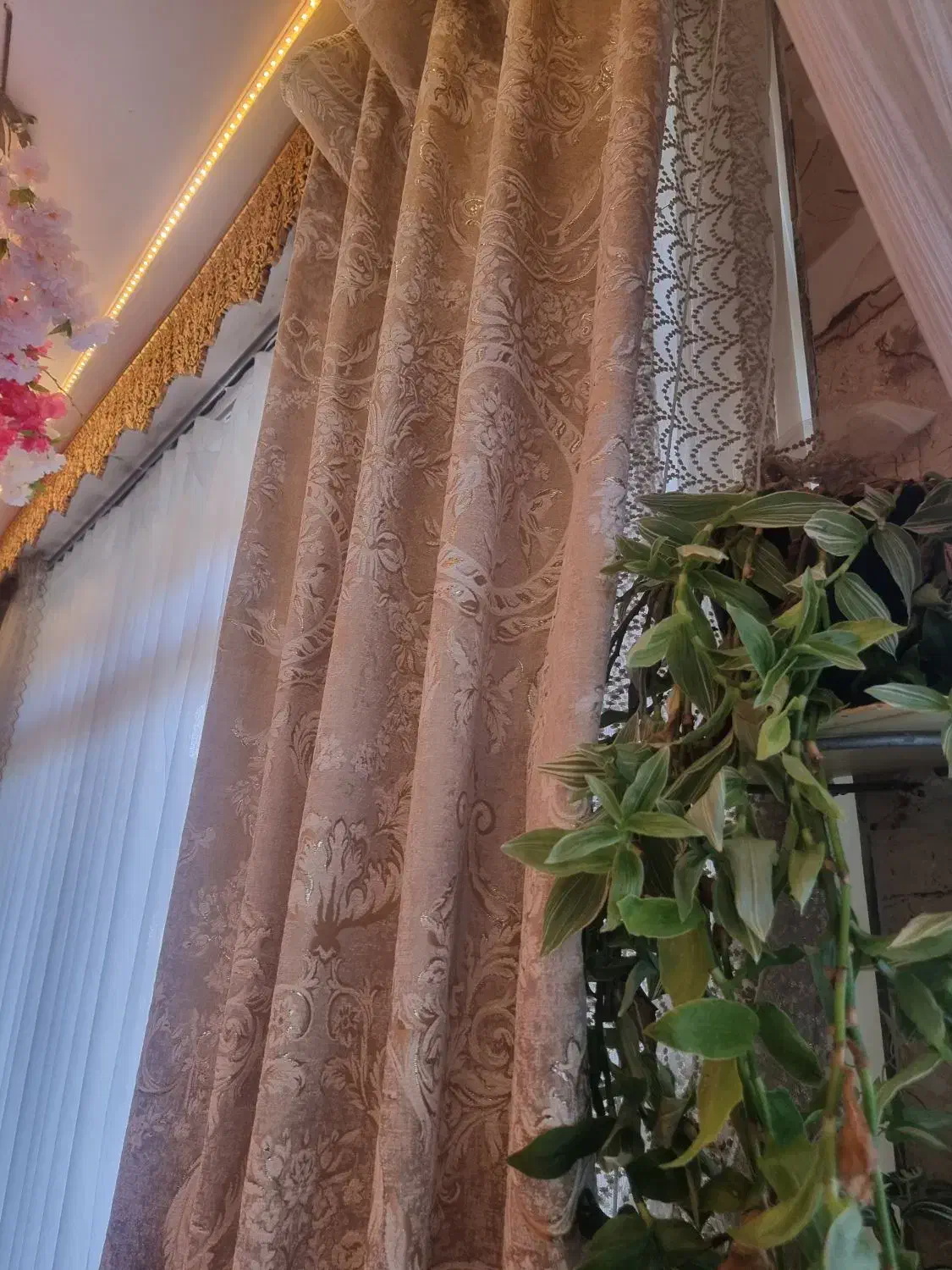 پرده دولایه کلاسیک|پرده، رانر، رومیزی|آستارا, |دیوار