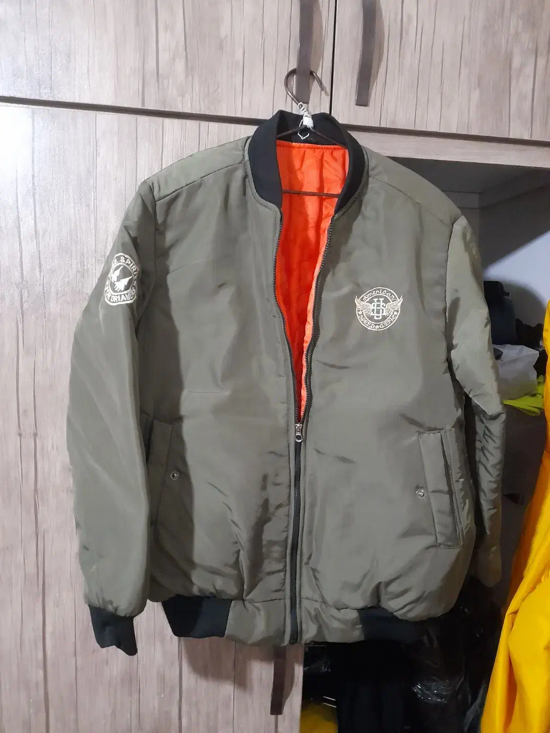 کاپشن خلبانی سبزرنگسایزLلارج|لباس|شاهین‌شهر, عطار|دیوار