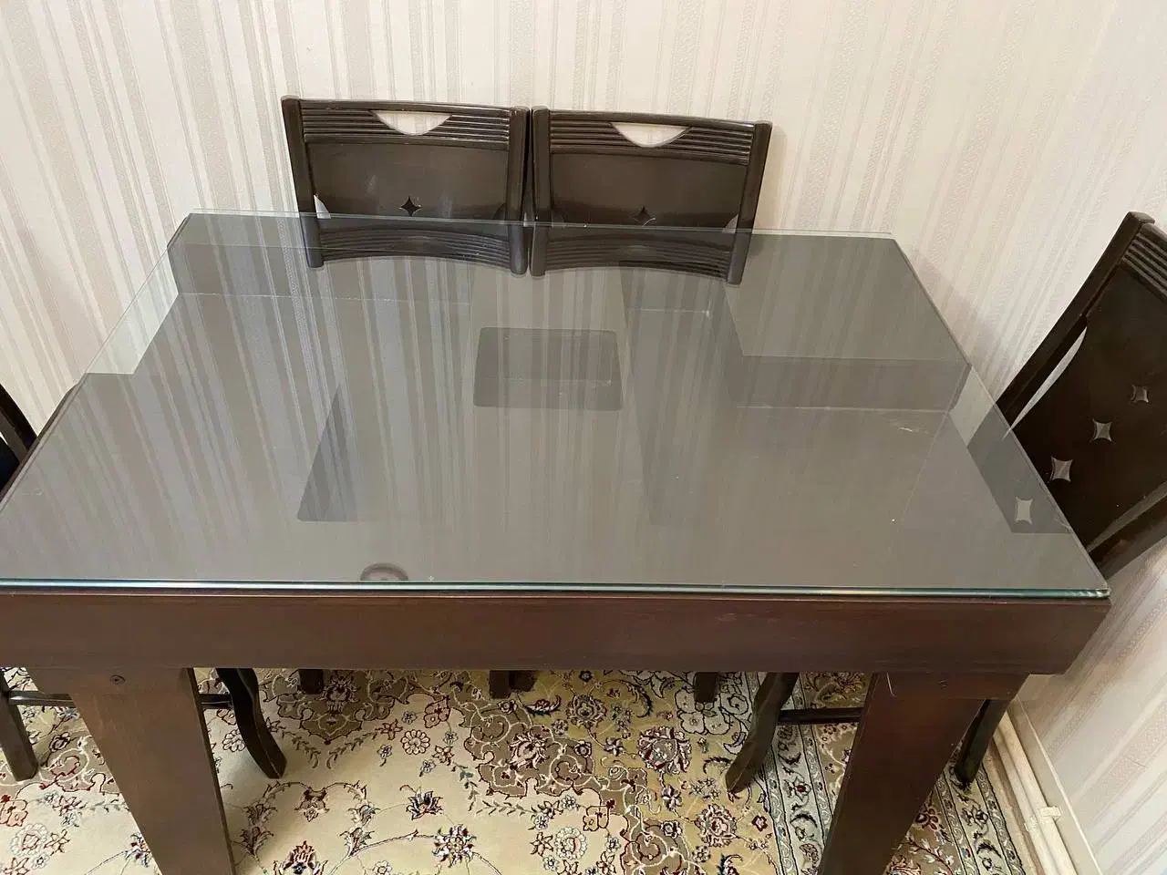 میز نهاخوری تمام چوب|میز و صندلی غذاخوری|فردیس, داوری|دیوار