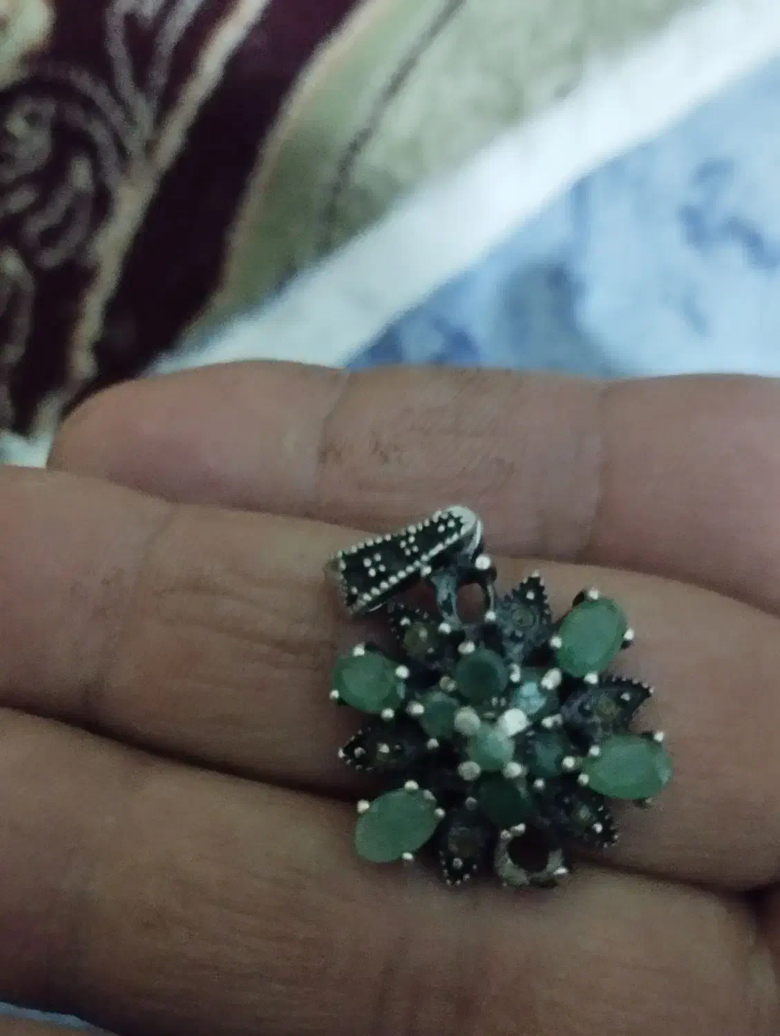 گردنبند زمرود ویاقوت سرخ|جواهرات|قزوین, |دیوار