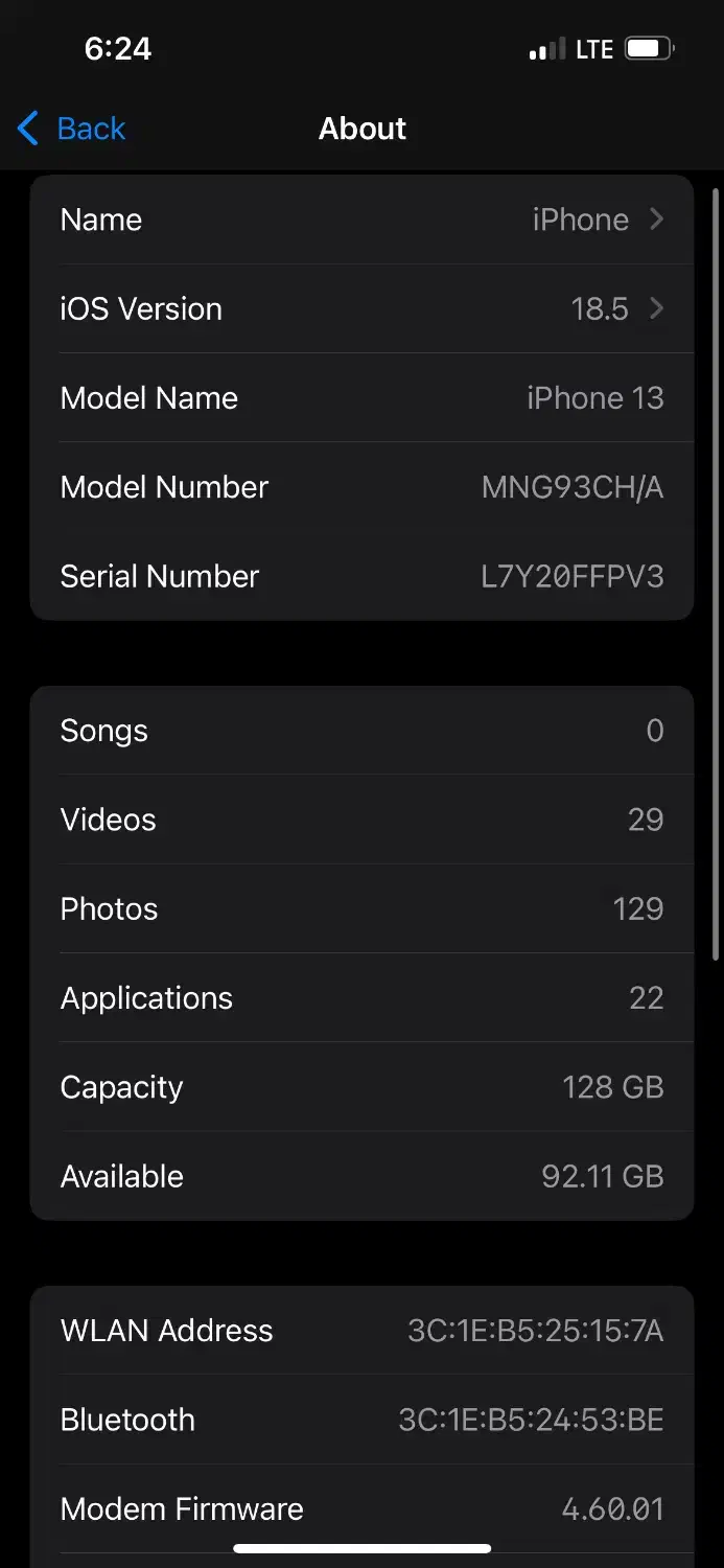 گوشی آیفون ۱۳نرمال|موبایل|لردگان, |دیوار