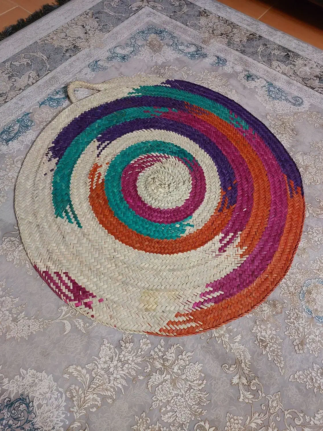 سفره حصیری|صنایع دستی و سایر لوازم تزئینی|گنبد کاووس, |دیوار