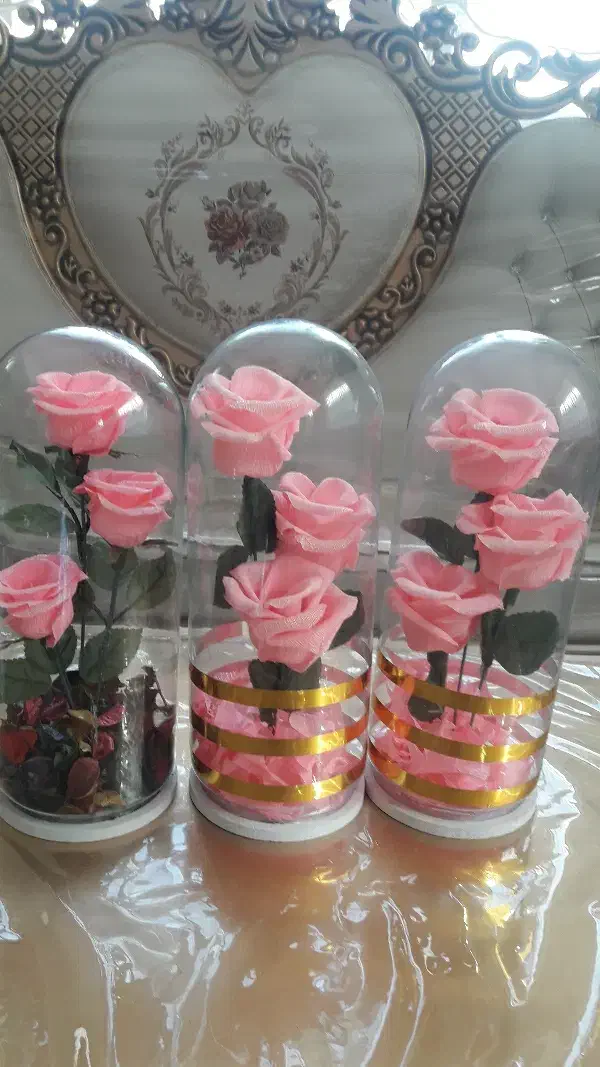 گل مصنوعی تزئینی سه عدد۷۰۰|صنایع دستی و سایر لوازم تزئینی|نیشابور, شهرک رسولی|دیوار