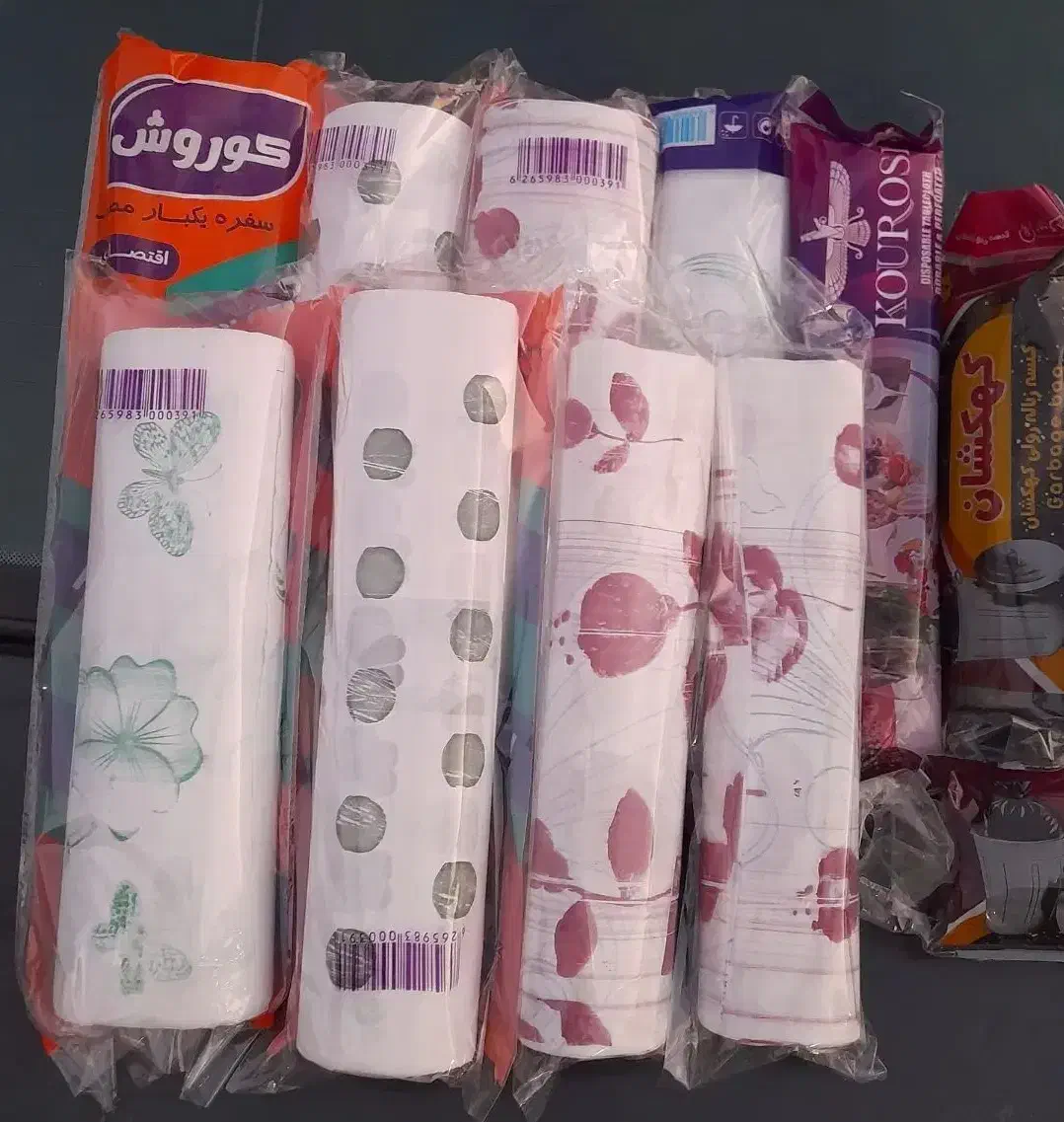 فروش عمده و جزئی سفره یکبار مصرف و نایلون زباله|ظروف نگهدارنده، پلاستیکی، یکبارمصرف|کرمانشاه, |دیوار