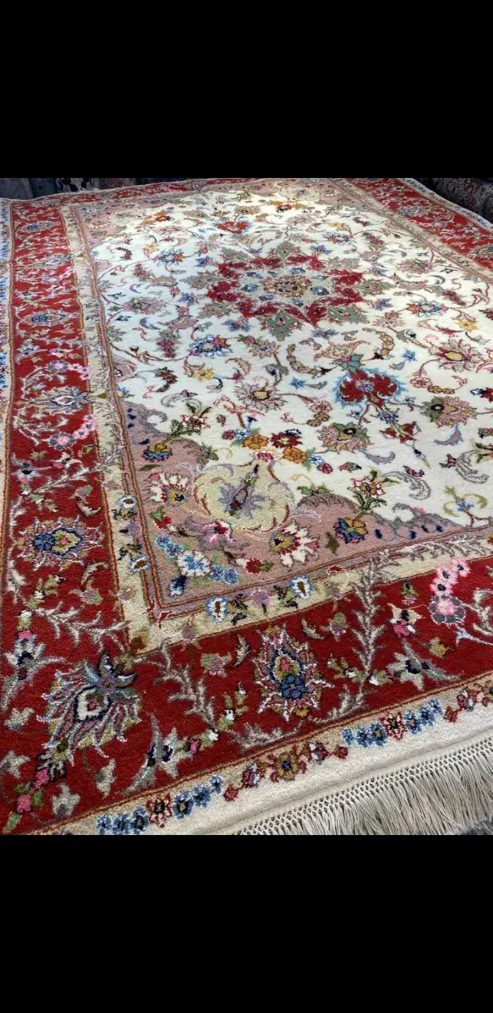 یک جفت فرش دستباف طرح تبریز به قیمت ماشینی|فرش|تهران, قنات‌کوثر|دیوار