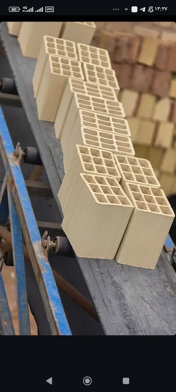 سفال تیغه آجر بلوک استاندارد نما ده سوراخ|مصالح و تجهیزات ساختمان|پیربازار, |دیوار