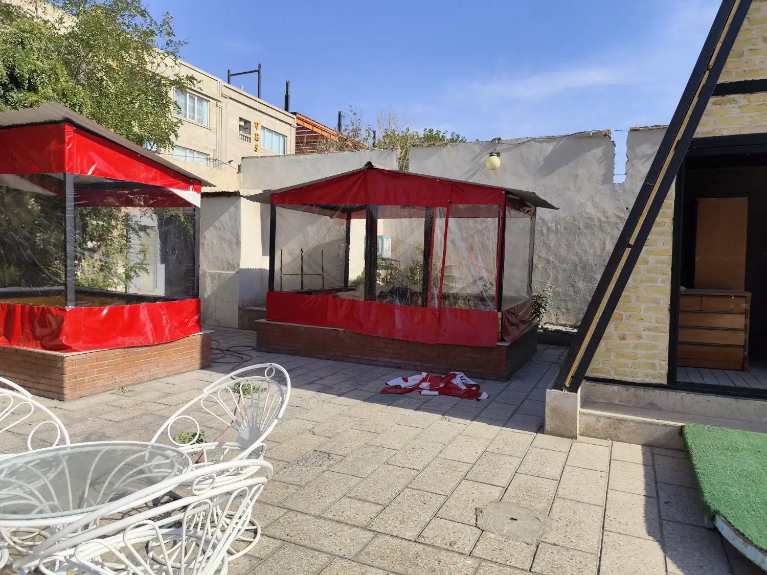 آلاچیق،کاور آلاچیق،طلق شفاف،چادربرزنتی|کافیشاپ و رستوران|مشهد, ایثار|دیوار