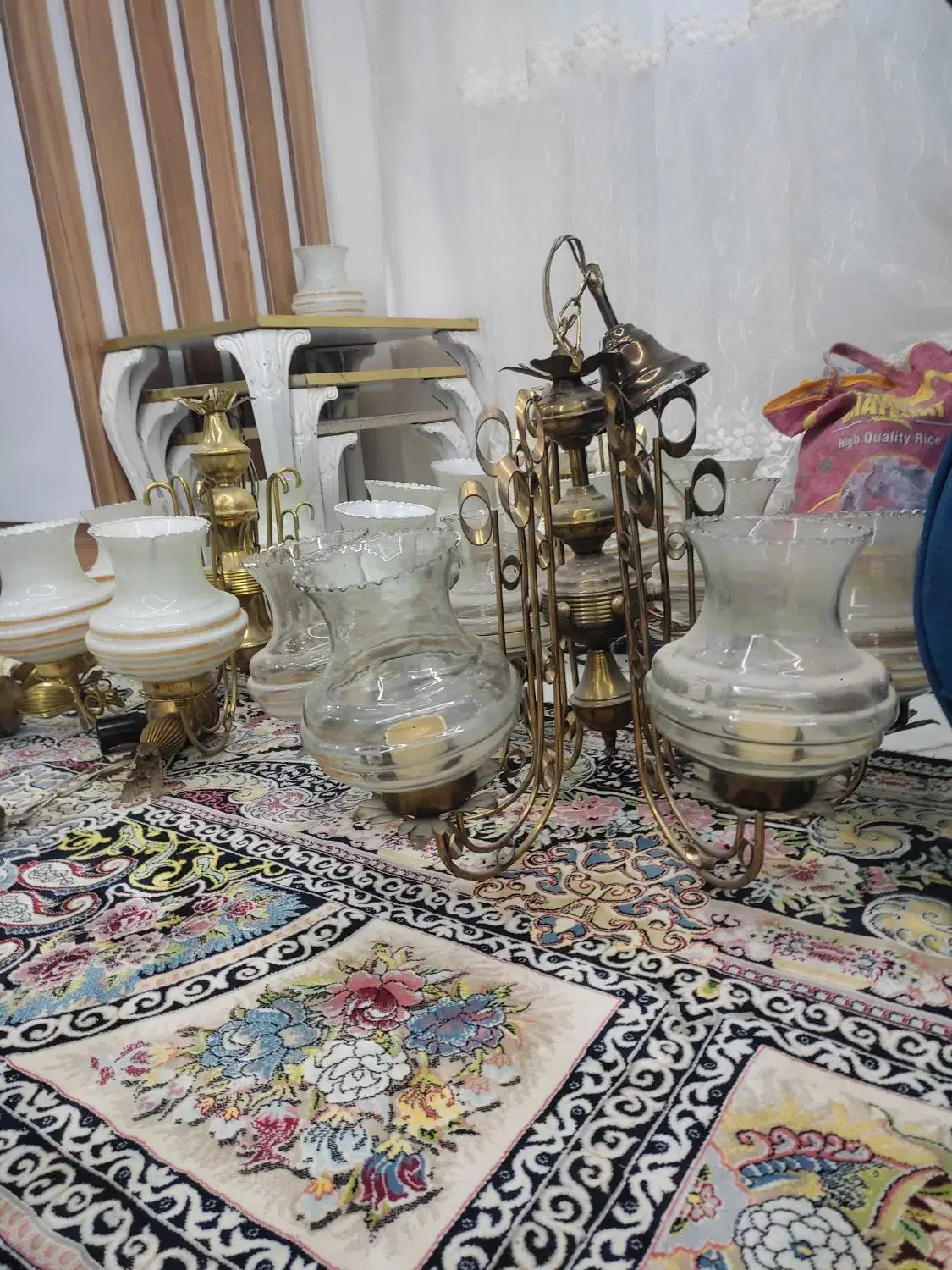 لوستر|لوستر و چراغ آویز|بیرجند, |دیوار