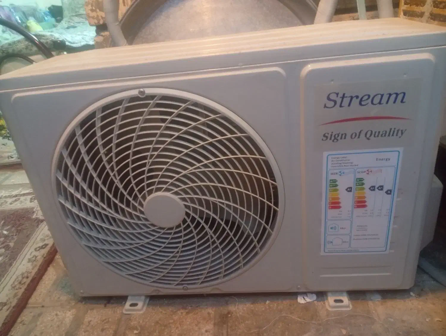 اسپلت ۱۲هزار استریم ۲ماه کارکرد|کولر گازی و فن‌کوئل|شیراز, شهرک فرهنگیان|دیوار