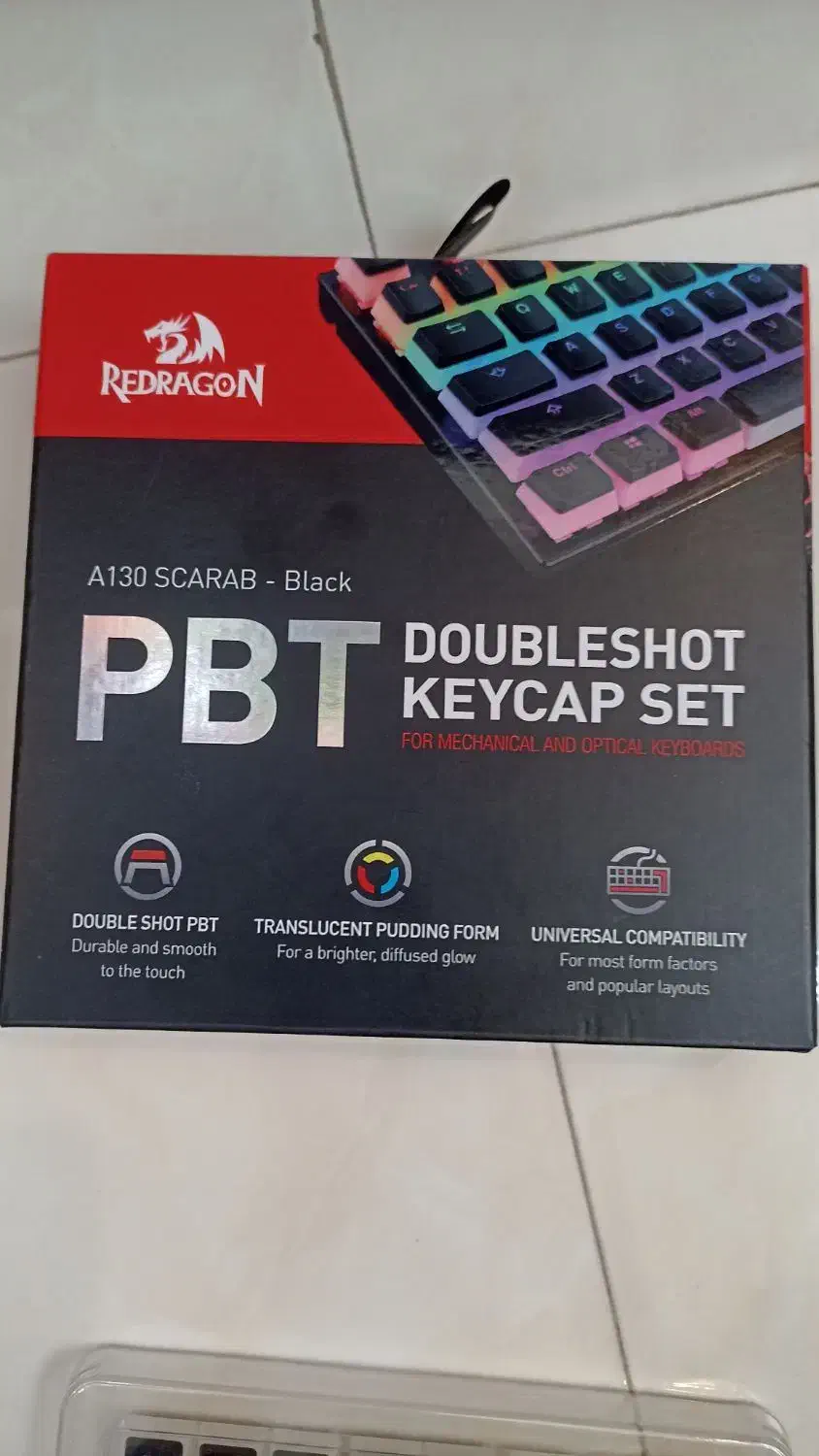 کلید کیبورد رددراگون a130 RGB black 104 عددی|قطعات و لوازم جانبی رایانه|رشت, فلسطین|دیوار
