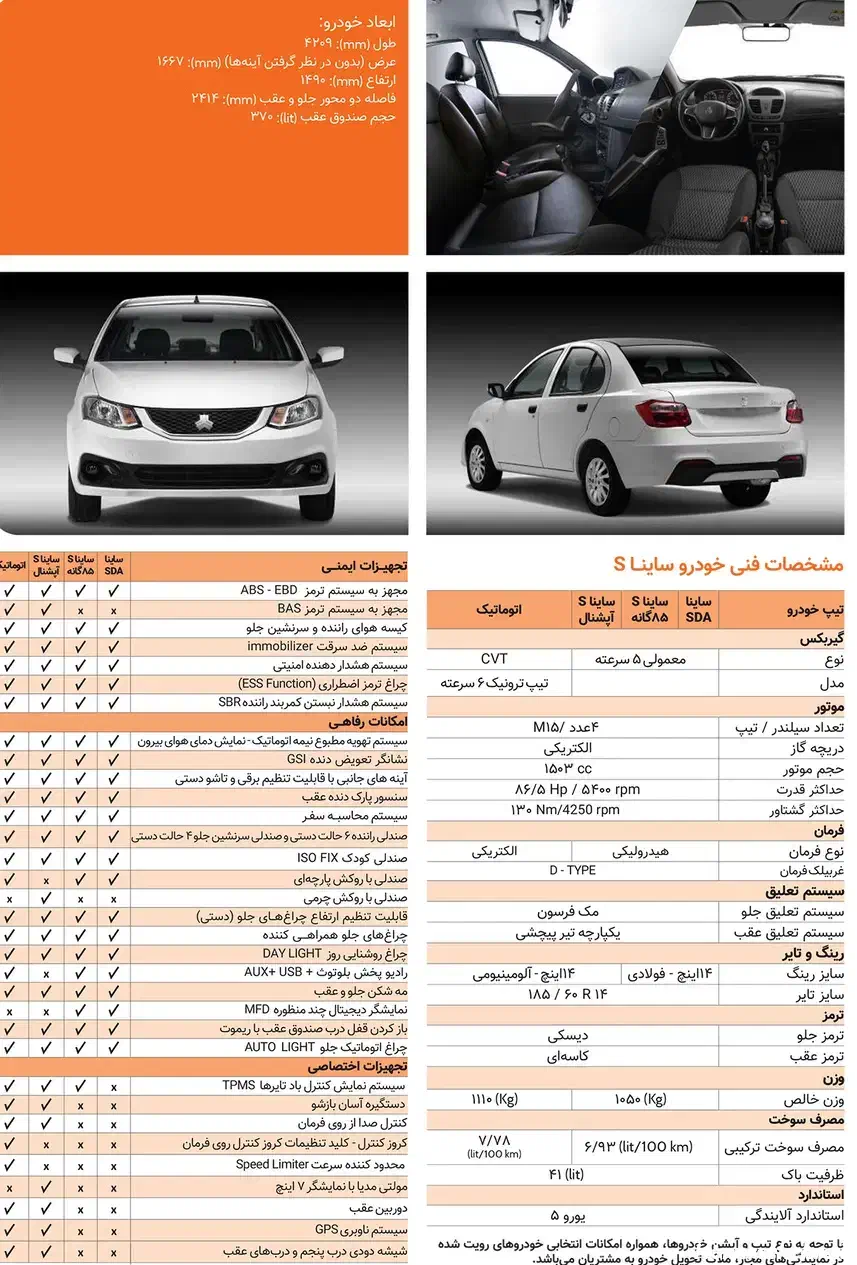 ساینا صفر 1404|خودرو سواری و وانت|نائین, |دیوار