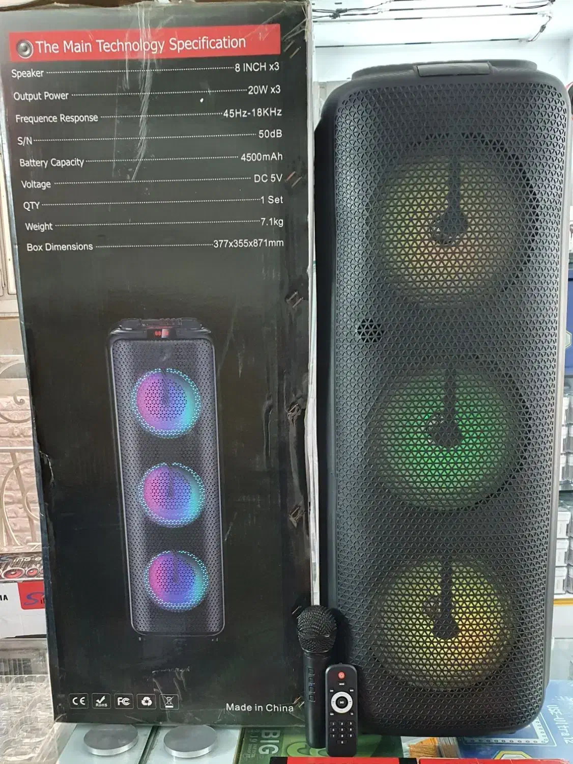 اسپیکر بلوتوثی قابل حمل ZQS-8303|پخش‌کننده همراه|تهران, شیخ هادی|دیوار