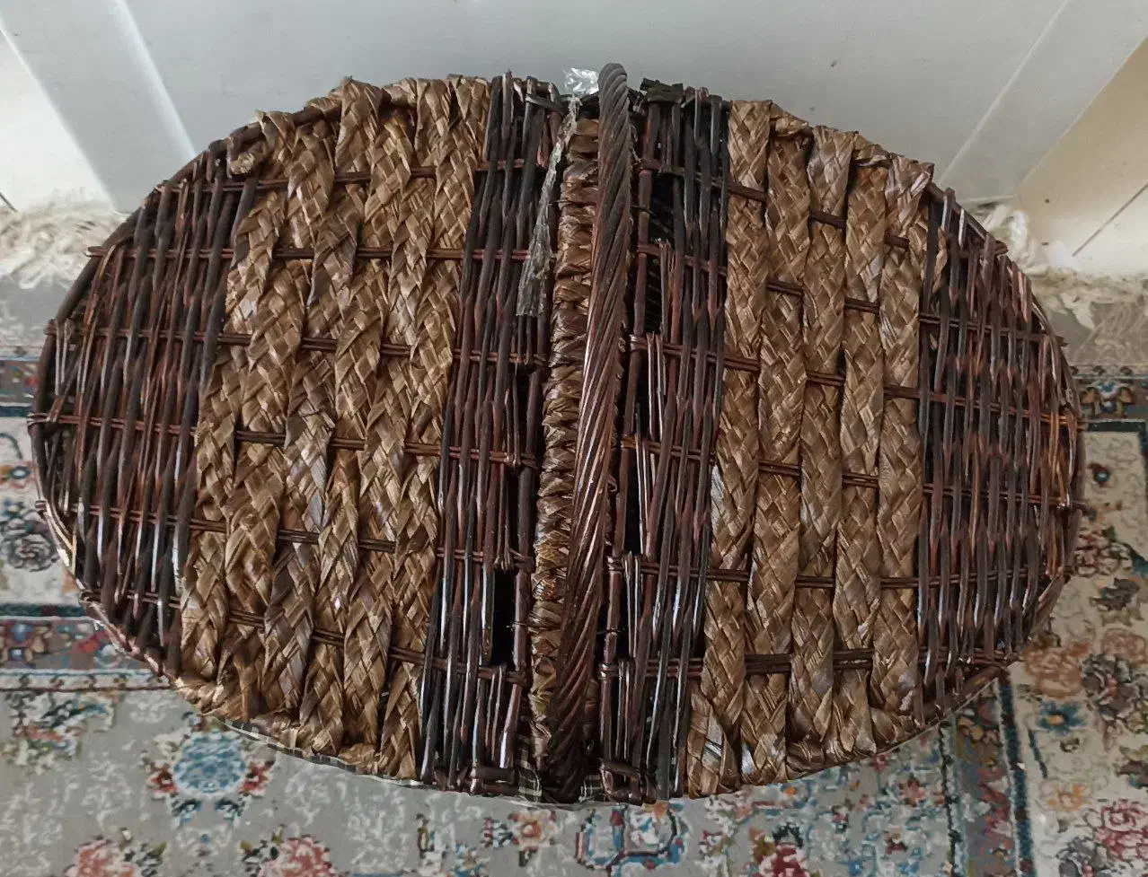 سبد پیک نیک حصیر و چوب نو وآکبند|صنایع دستی و سایر لوازم تزئینی|صباشهر, |دیوار