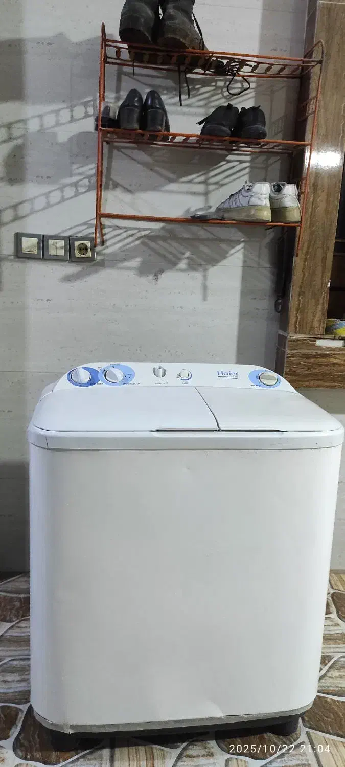 ماشین لباسشویی بدنه فلز ۷ کیلویی هایر|ماشین لباسشویی و خشک‌کن لباس|رامهرمز, |دیوار