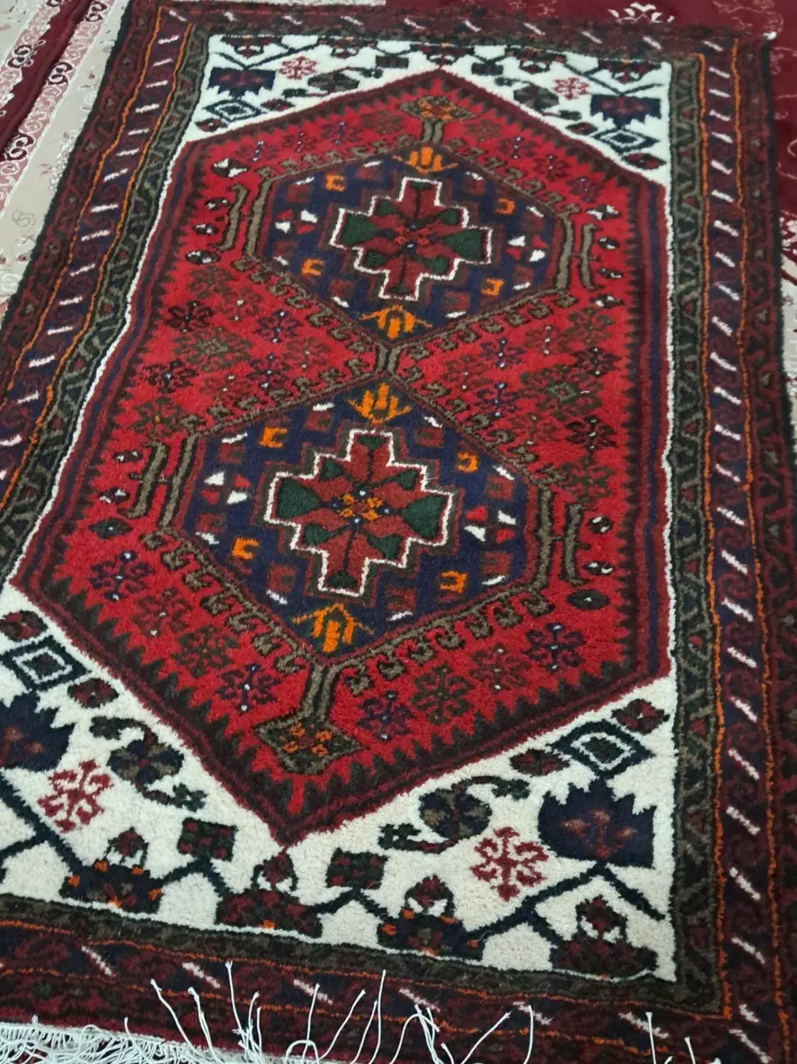 فرش دستباف زرنیم۱×۱/۵|فرش|قیدار, |دیوار