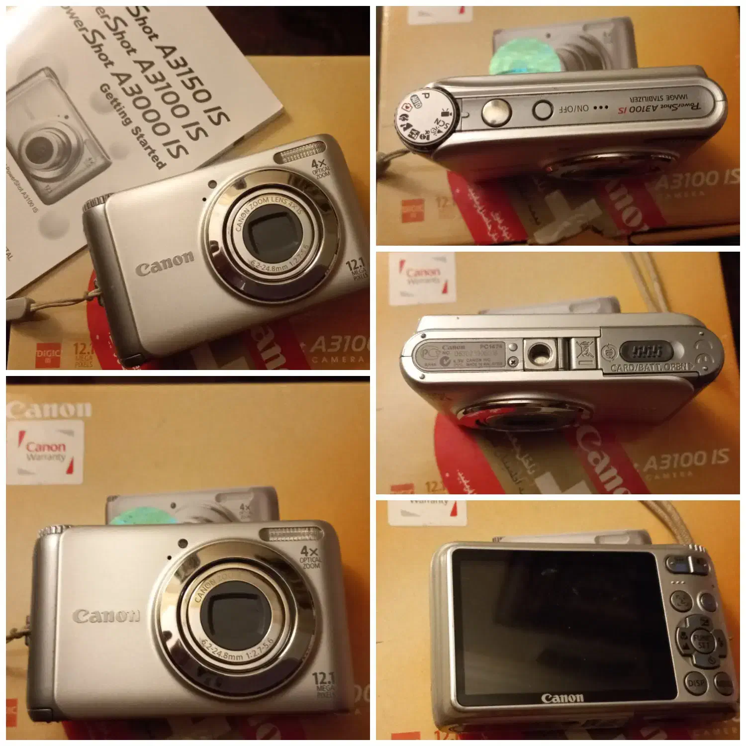 دوربینcanon پاورشاتa3100 is نو ، جعبه و وسایل کامل|دوربین عکاسی و فیلم‌برداری|مشهد, کوثر|دیوار