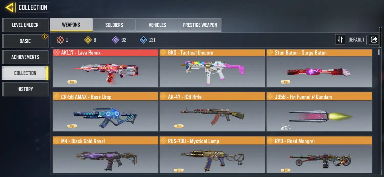 اکانت کالاف دیوتی موبایل لول ۱۲۵|کنسول، بازی ویدئویی و آنلاین|اردبیل, |دیوار