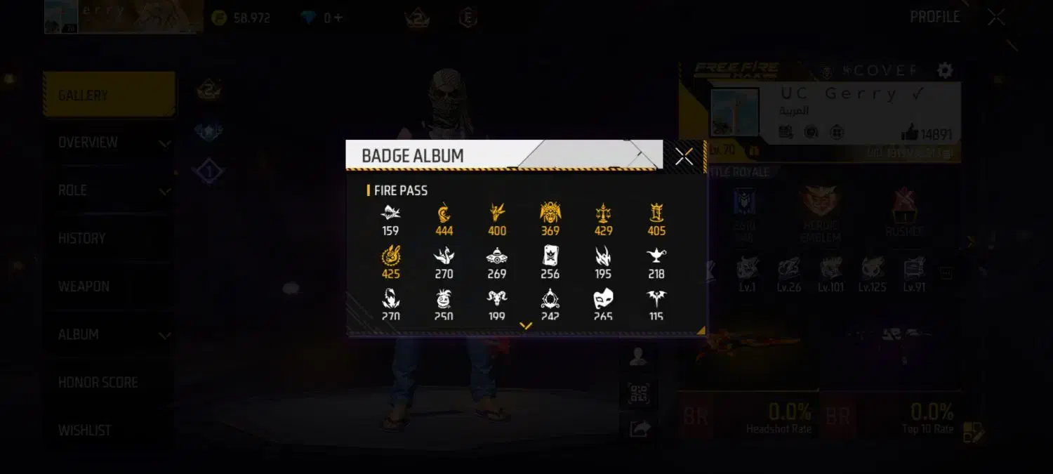 اکانت فری فایر|کنسول، بازی ویدئویی و آنلاین|دوگنبدان, |دیوار