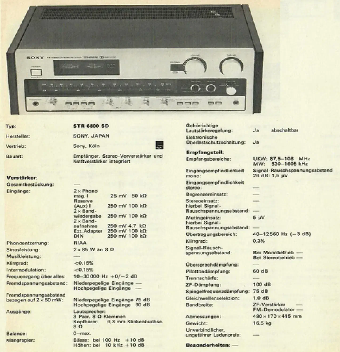 آمپلی فایر کلاسیک     Sony STR-6800 SD|سیستم صوتی خانگی|تهران, سلیمانی|دیوار
