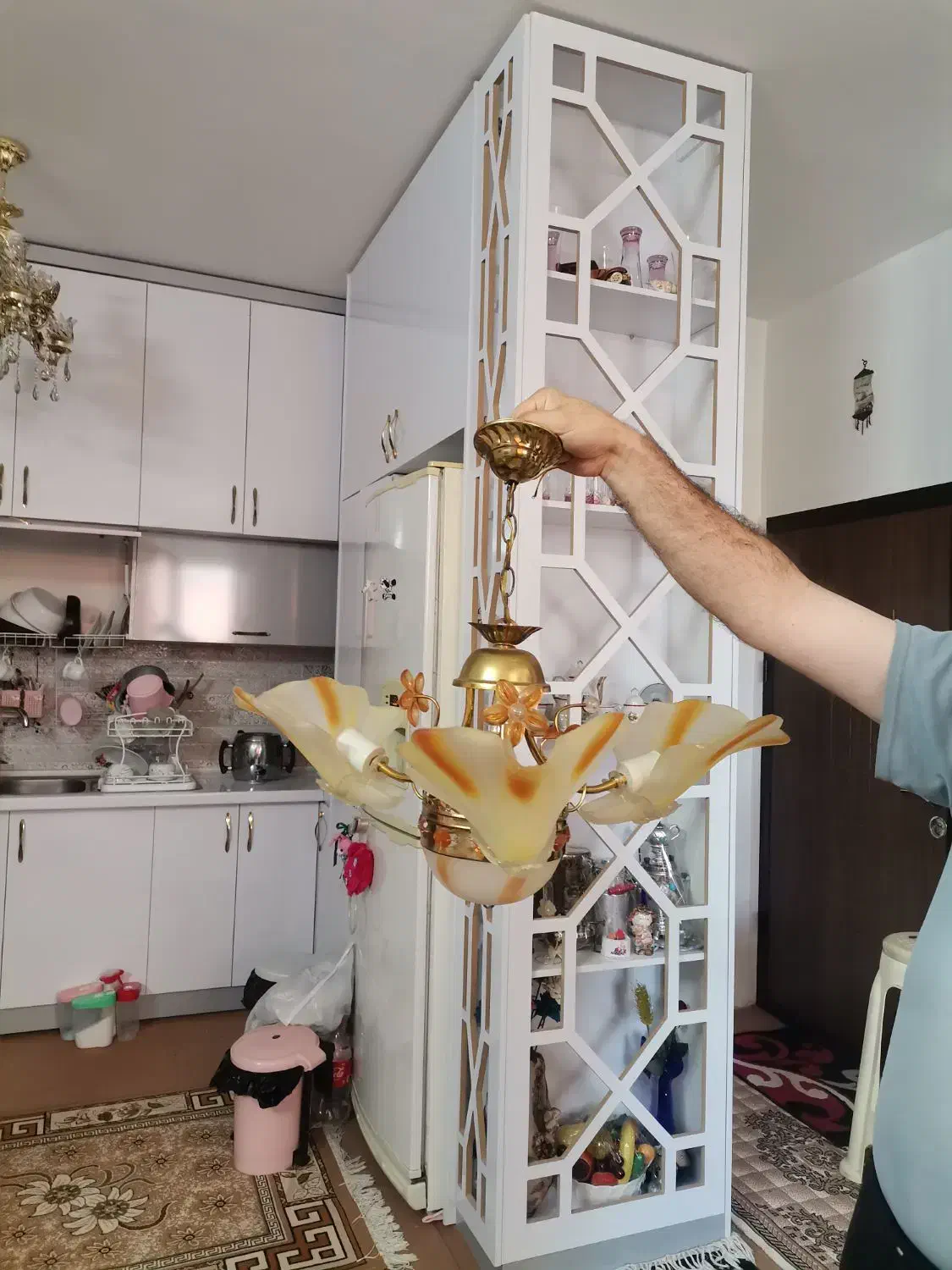 لوستر|لوستر و چراغ آویز|مشهد, مشکینی (شهرک غرب)|دیوار