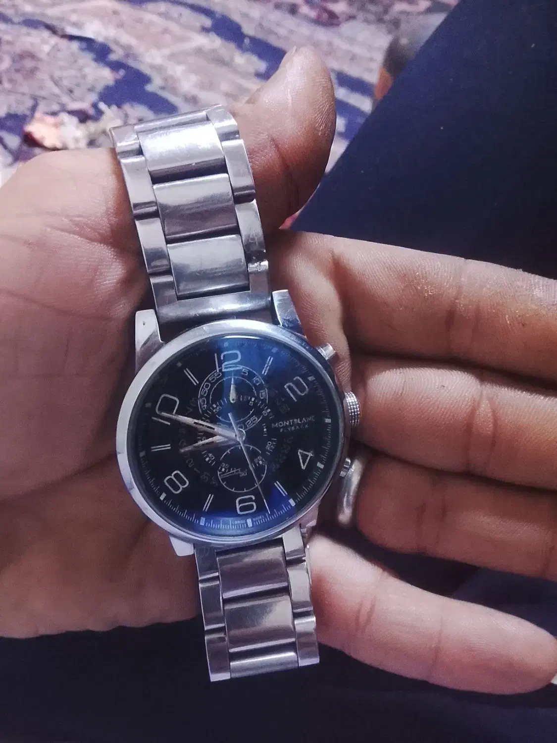 ساعت motblancاصل معاوضه با گوشی وساعت هم رده|ساعت|خرمآباد, |دیوار