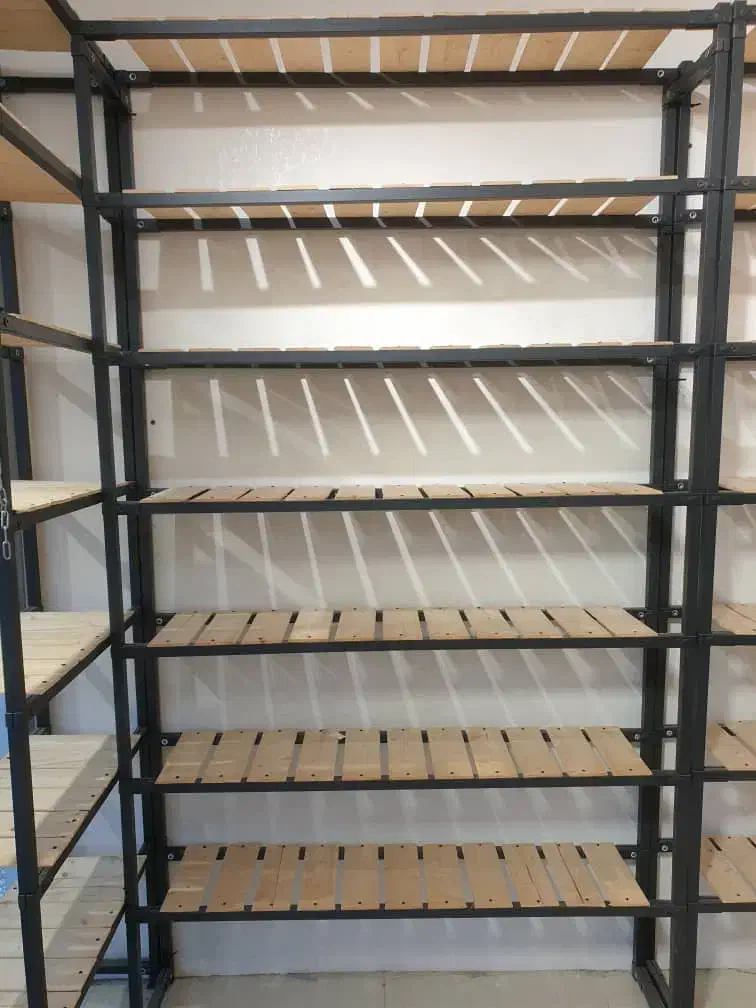 قفسه فلزی با چوب|فروشگاه و مغازه|آفتاب, |دیوار