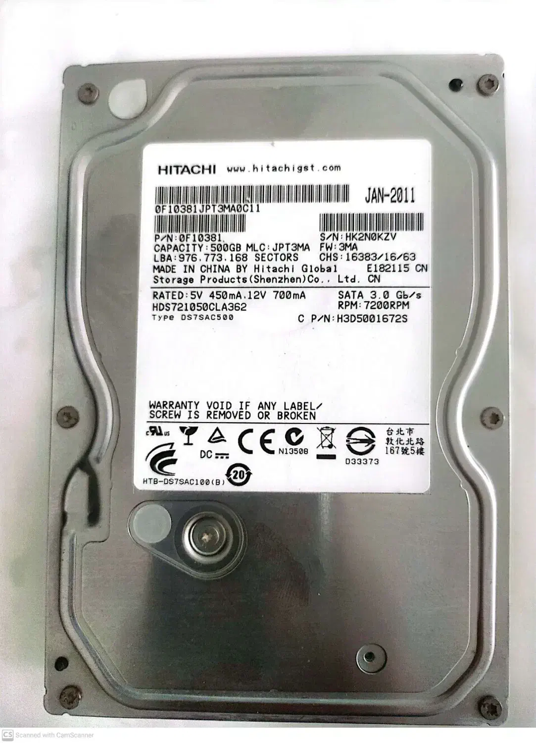 هارد دیسک اینترنالHitachi کامپیوتر دوربین مداربسته|قطعات و لوازم جانبی رایانه|بندرعباس, |دیوار