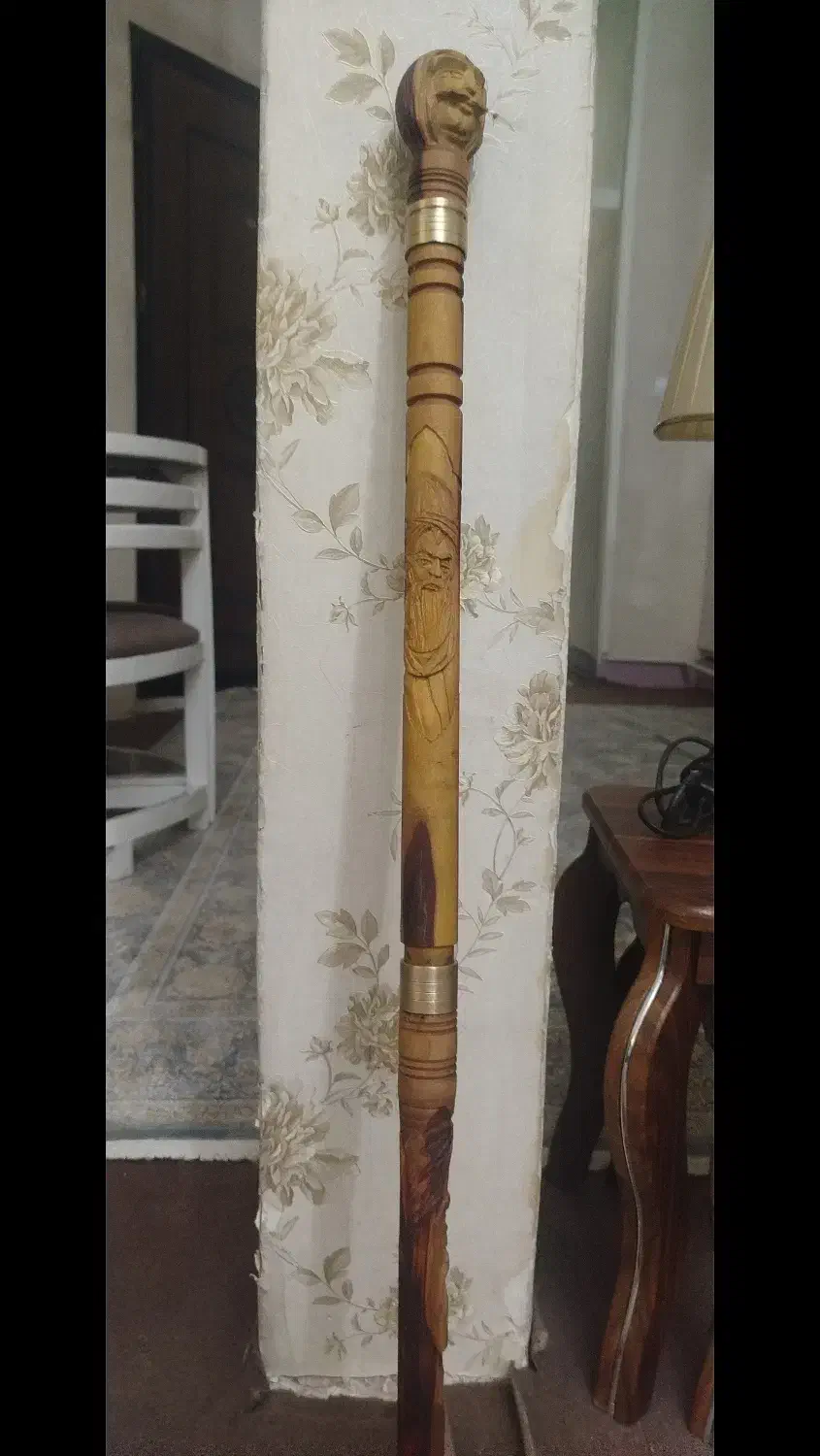 عصا صنایع دستی کنده کاری شده|صنایع دستی و سایر لوازم تزئینی|کوهسار (البرز), |دیوار