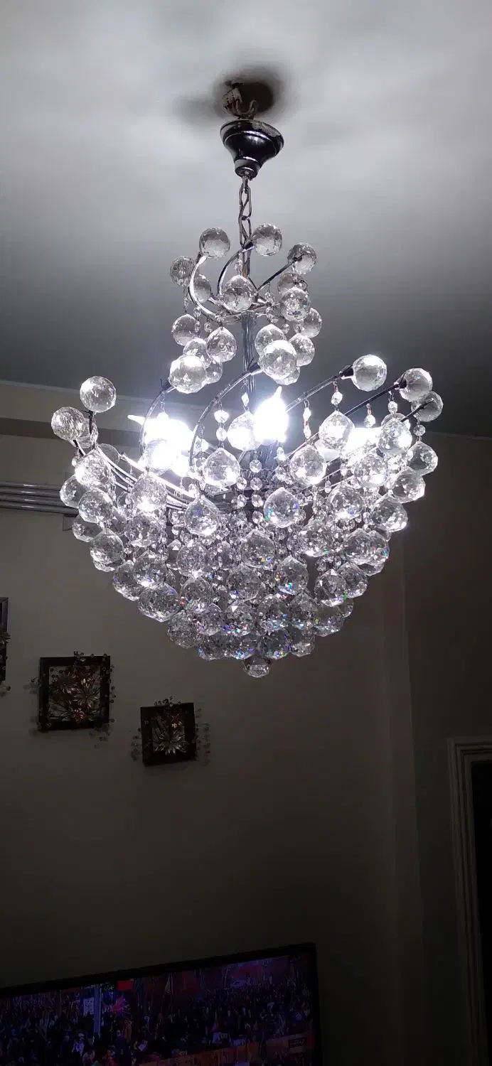 لوستر مدل اشکی|لوستر و چراغ آویز|تهران, دولاب|دیوار