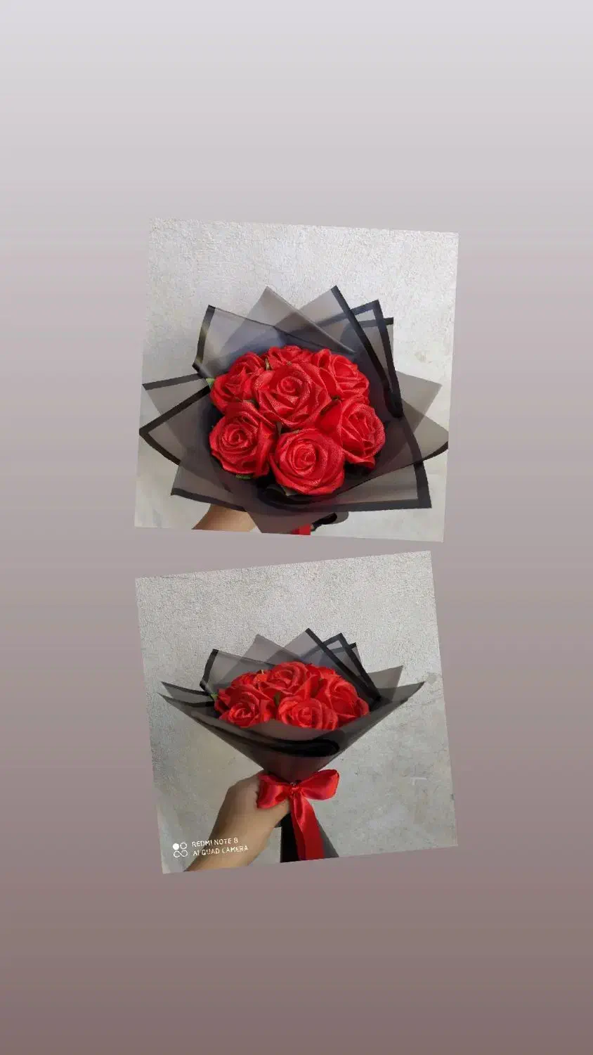 دسته گل ربانی برای روز مادر|گل مصنوعی|گالیکش, |دیوار