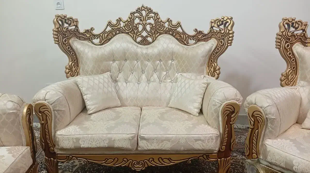 مبل سلطنتی ۷ نفره|مبلمان خانگی و میز عسلی|شاهرود, |دیوار